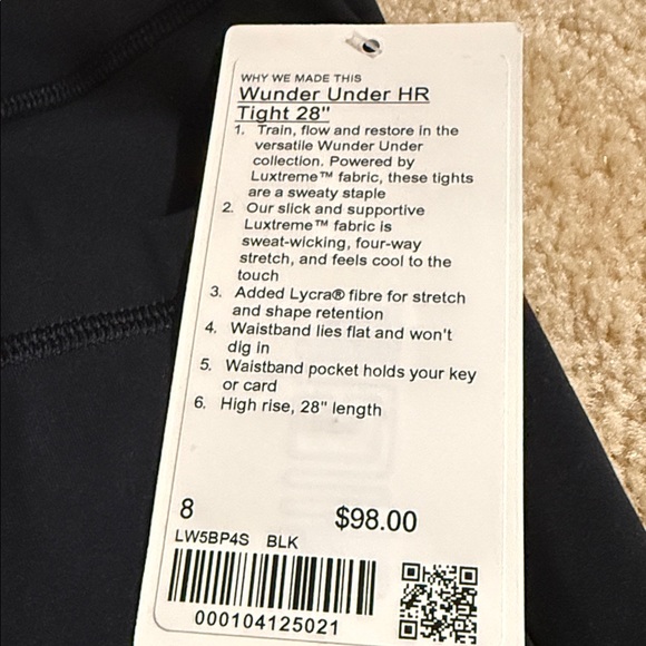 Lululemon Wunder Under High-Rise Tight 28" size 8 - Picture 2 of 11